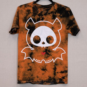 Skelanimals Diego orange tie-dye tshirt-S